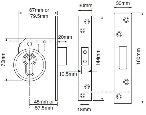 Union L2144E Euro Deadlock Case union L21441E